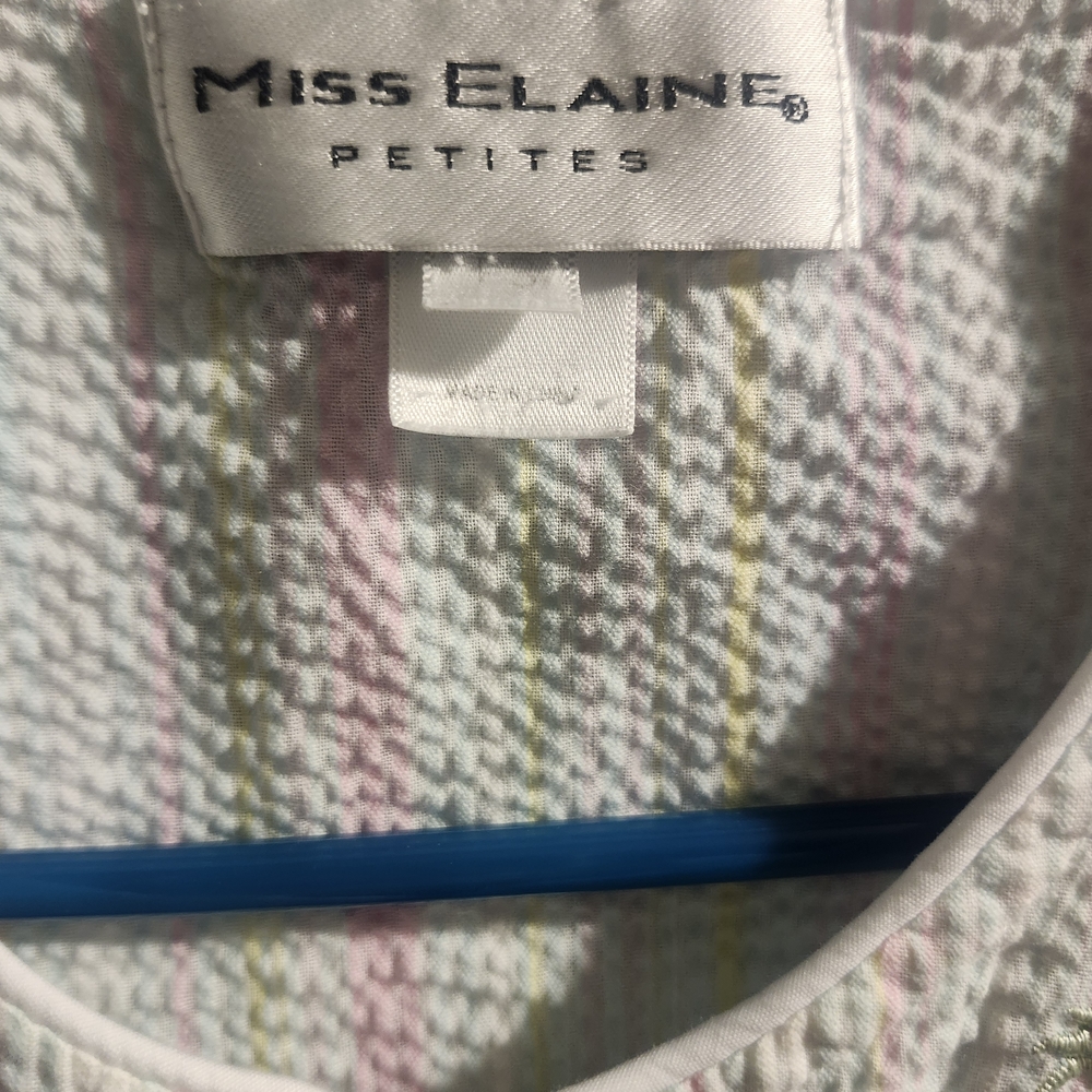 Miss Elaine Pastel Striped Top